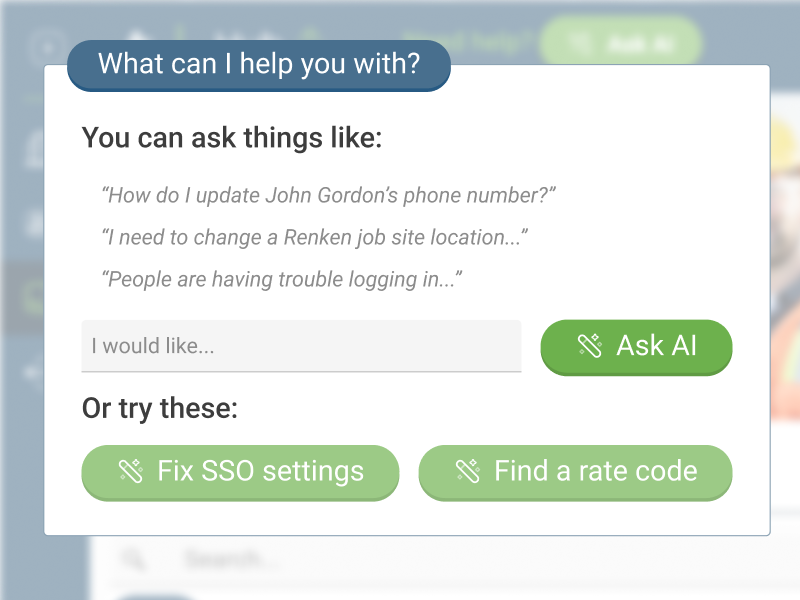 An AI interface that responds to user needs